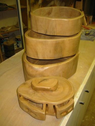 סט קערות עץ 2