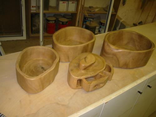 סט קערות עץ 3