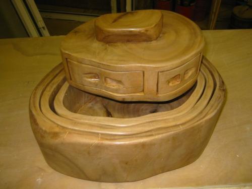 סט קערות עץ 4